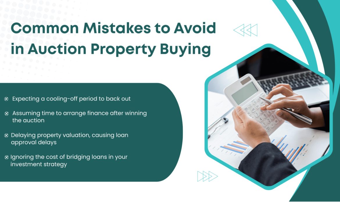 Common mistakes to avoid when buying property at auction.