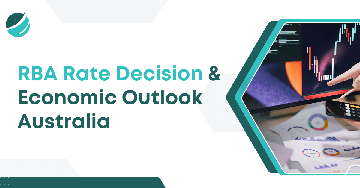 RBA Rate Decision and Economic Outlook for Australia, showcasing financial data and market trends.